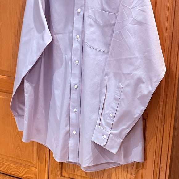 Jos. A. Bank Traveler’s Collection Button Down Lavender Shirt Size 16-1/2 - Picture 5 of 6